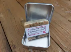 Talgseife Geranium-Patchouli mit Seifendose